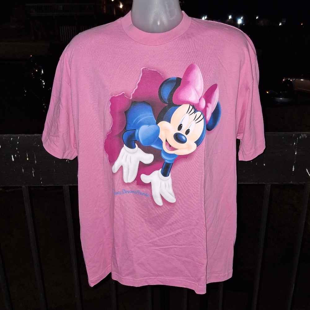 NWT Vintage Y2k DISNEY Minnie Mouse T-shirt Size Extra Large  Dead Stock